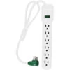 Go Green 6-Outlet Surge Protector (White, 3')(Go Green 6 Outlet Surge Protector White 3)