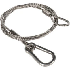 Ikan Safety Cable Wire With Carabiner (23.5")(Ikan Safety Cable Wire With Carabiner 23 5)