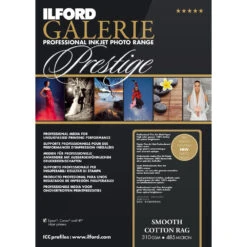 Ilford GALERIE Prestige Smooth Cotton Rag Paper (5 X 7", 50 Sheets)(Ilford Galerie Prestige Smooth Cotton Rag Paper 5 X 7 50 Sheets)