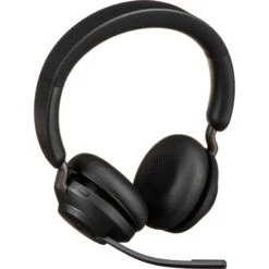 Jabra Evolve2 65 Stereo Wireless On-Ear Headset With Stand (Unified Communication, USB Type-C, Black)(Jabra Evolve2 65 Stereo Wireless On Ear Headset With Stand Unified Communication Usb Type C Black)