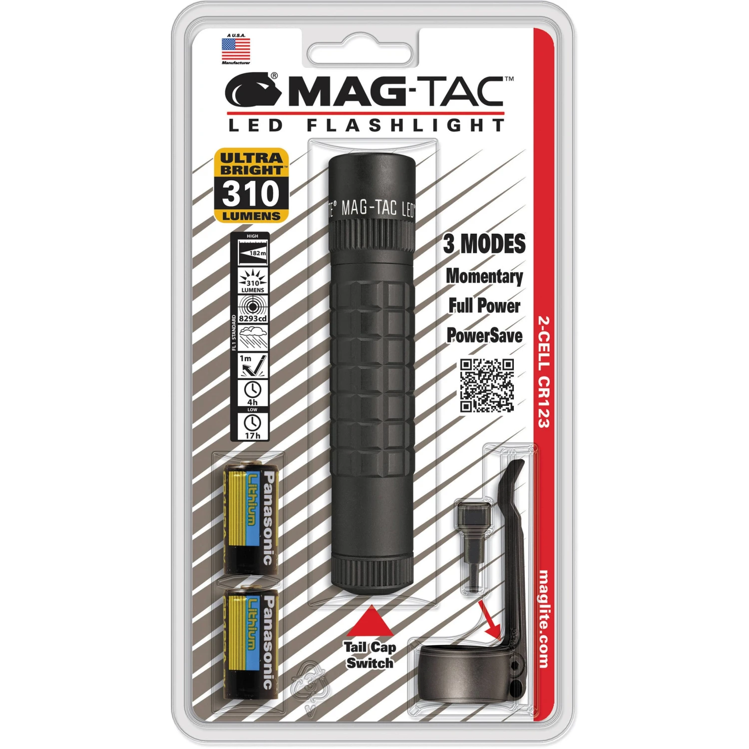 Maglite Mag-Tac LED Flashlight (Plain Bezel, Matte Black)(Maglite Mag Tac Led Flashlight Plain Bezel Matte Black) 1 Maglite Mag-Tac LED Flashlight (Plain Bezel, Matte Black)(Maglite Mag Tac Led Flashlight Plain Bezel Matte Black)
