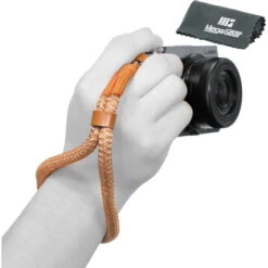 MegaGear Hand Wrist Cotton Security Strap For All Cameras (Small, Brown)(Megagear Hand Wrist Cotton Security Strap For All Cameras Small Brown)