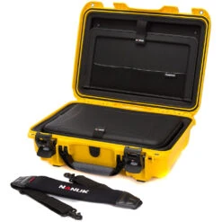 Nanuk Hard Case With Sleeve & Shoulder Strap For 15" Laptop (Yellow)(Nanuk Hard Case With Sleeve Shoulder Strap For 15 Laptop Yellow)