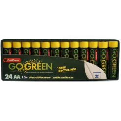 PerfPower Go Green AA Alkaline Batteries (24-Pack)(Perfpower Go Green Aa Alkaline Batteries 24 Pack)