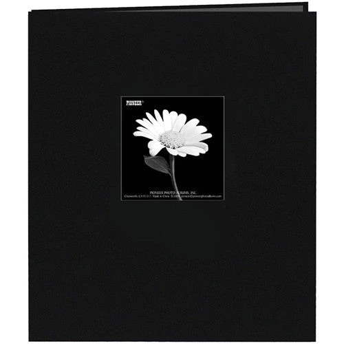 Pioneer Photo Albums MB811CBF/BK Top Loading Scrapbook With Leatherette Cover (Black)(Pioneer Photo Albums Mb811cbf Bk Top Loading Scrapbook With Leatherette Cover Black)