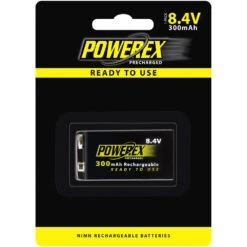 Powerex Precharged Rechargeable NiMH Battery (8.4V, 300mAh)(Powerex Precharged Rechargeable Nimh Battery 8 4v 300mah)