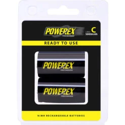 Powerex Precharged Rechargeable C Cell NiMH Batteries (1.2V, 5000mAh) - 2-Pack(Powerex Precharged Rechargeable C Cell Nimh Batteries 1 2v 5000mah 2 Pack)