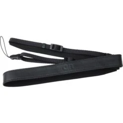 Ricoh GS-3 Two-Point Leather Neck Strap With GR Logo (Black)(Ricoh Gs 3 Two Point Leather Neck Strap With Gr Logo Black)