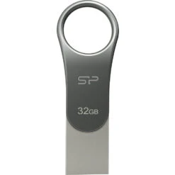 Silicon Power 32GB Mobile C80 USB 3.0 Flash Drive (Titanium)(Silicon Power 32gb Mobile C80 Usb 3 0 Flash Drive Titanium)