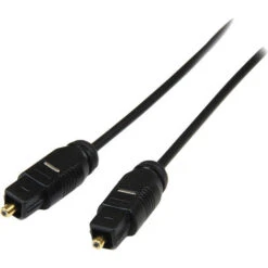 StarTech Toslink Digital Optical SPDIF Audio Cable (Black, 10')(Startech Toslink Digital Optical Spdif Audio Cable Black 10)