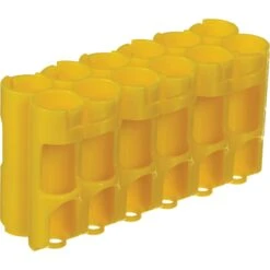 STORACELL 12 AA Pack Battery Caddy (Yellow)(Storacell 12 Aa Pack Battery Caddy Yellow)
