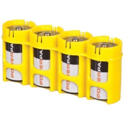 STORACELL SlimLine C4 Battery Holder (Yellow)(Storacell Slimline C4 Battery Holder Yellow)