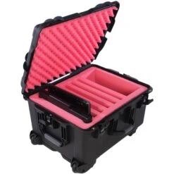 Turtle 760 Wheeled Laptop Case For Six Laptops (Black)(Turtle 760 Wheeled Laptop Case For Six Laptops Black)