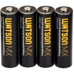 Watson MX AA NiMH Batteries (4-Pack, 1.2V, 2550mAh)(Watson Mx Aa Nimh Batteries 4 Pack 1 2v 2550mah)