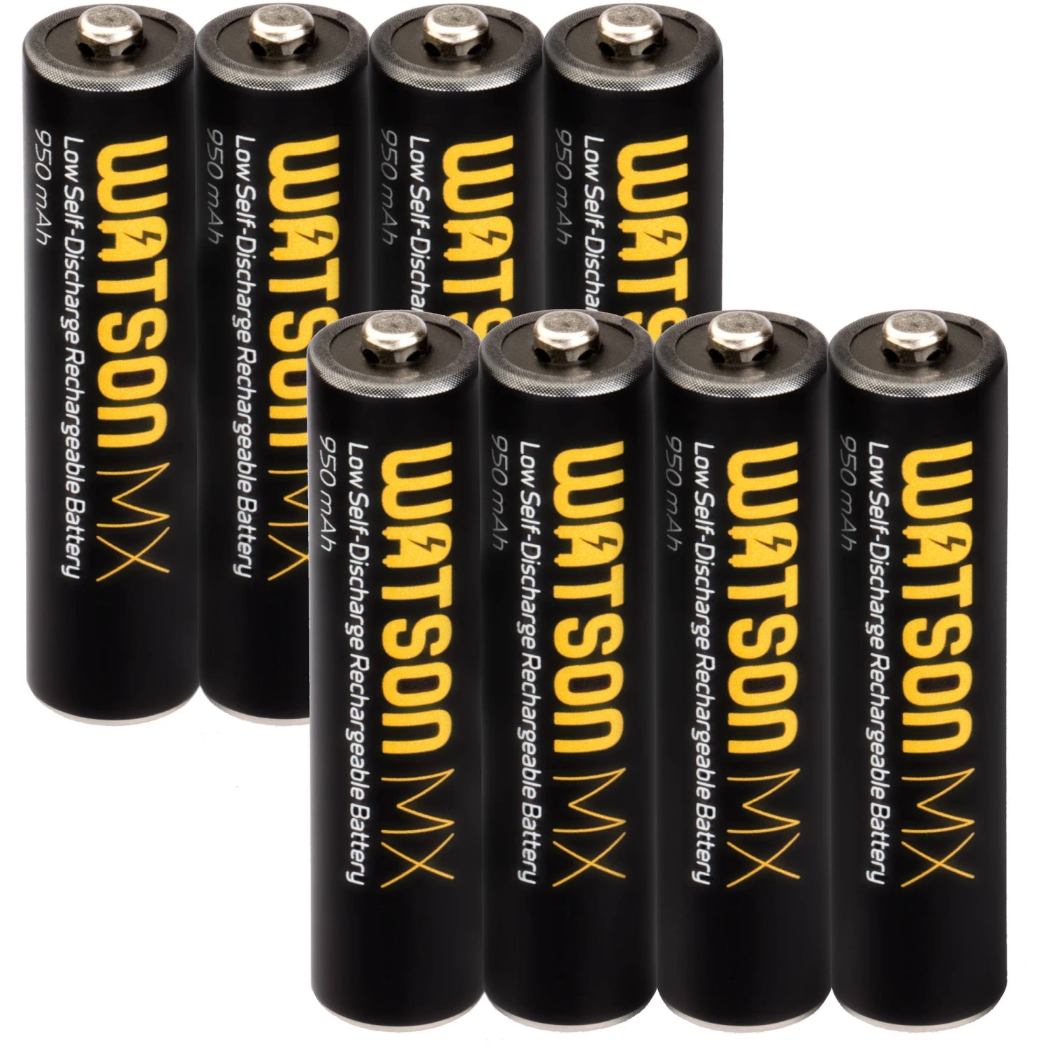 Watson MX AAA NiMH Batteries (8-Pack, 1.2V, 950mAh)(Watson Mx Aaa Nimh Batteries 8 Pack 1 2v 950mah) 1 Watson MX AAA NiMH Batteries (8-Pack, 1.2V, 950mAh)(Watson Mx Aaa Nimh Batteries 8 Pack 1 2v 950mah)