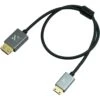 ZILR 4Kp60 Hyper-Thin High-Speed HDMI To Mini-HDMI Secure Cable (17.7")(Zilr 4kp60 Hyper Thin High Speed Hdmi To Mini Hdmi Secure Cable 17 7)